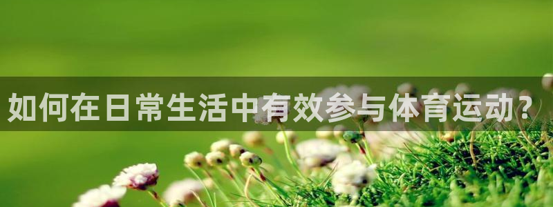 谈球吧体育：如何在日常生活中有效参与体育运动？