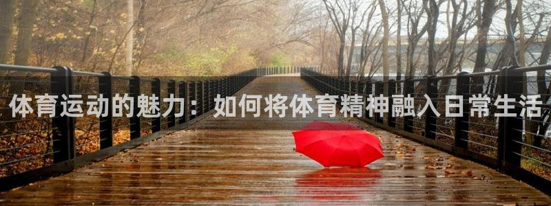 谈球吧：体育运动的魅力：如何将体育精神融入日常生活