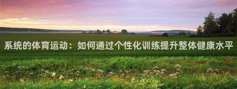 谈球吧体育官网：系统的体育运动：如何通过个性化训练提升整体健康水平